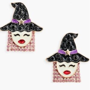 NWT - Witch Statement Stud Earrings. Halloween Earrings